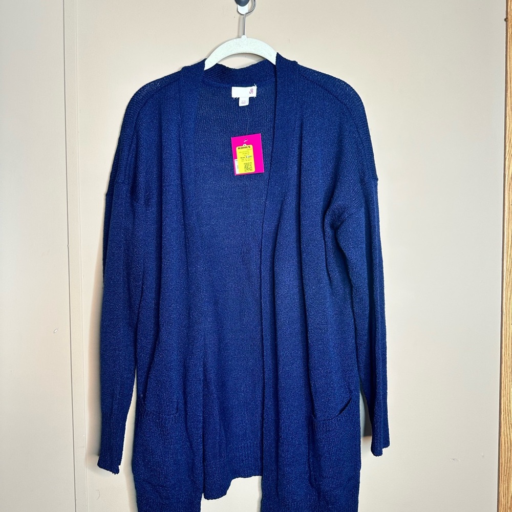 NWT SO Navy Women's Cardigan